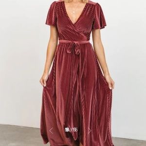 Baltic Born Andi Ribbed Velvet Dress